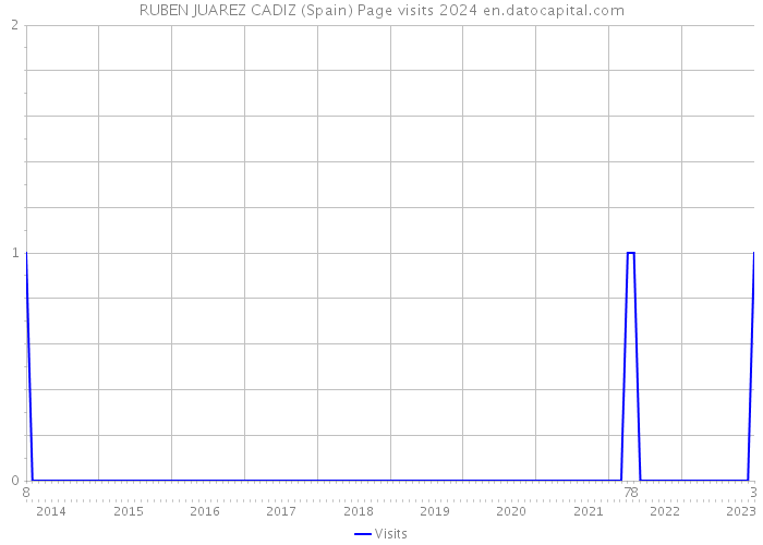 RUBEN JUAREZ CADIZ (Spain) Page visits 2024 