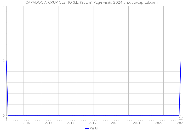 CAPADOCIA GRUP GESTIO S.L. (Spain) Page visits 2024 