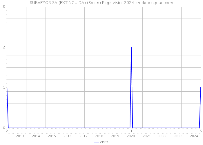 SURVEYOR SA (EXTINGUIDA) (Spain) Page visits 2024 