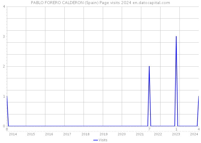 PABLO FORERO CALDERON (Spain) Page visits 2024 
