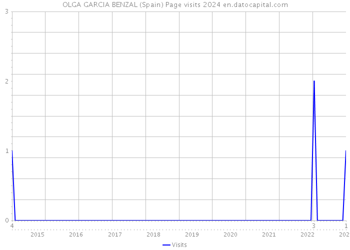 OLGA GARCIA BENZAL (Spain) Page visits 2024 