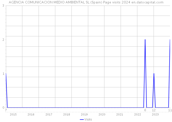 AGENCIA COMUNICACION MEDIO AMBIENTAL SL (Spain) Page visits 2024 
