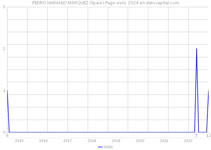 PEDRO NARANJO MARQUEZ (Spain) Page visits 2024 