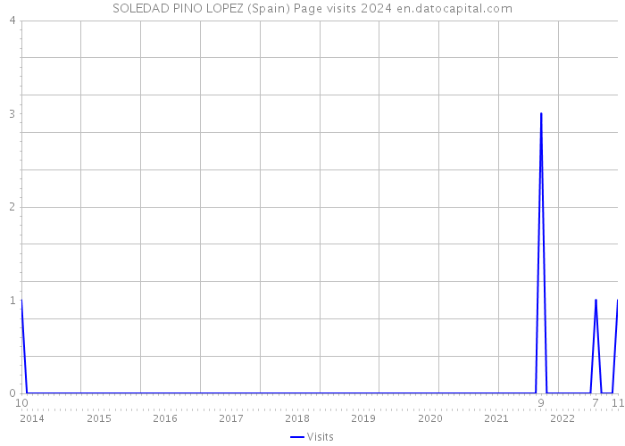 SOLEDAD PINO LOPEZ (Spain) Page visits 2024 