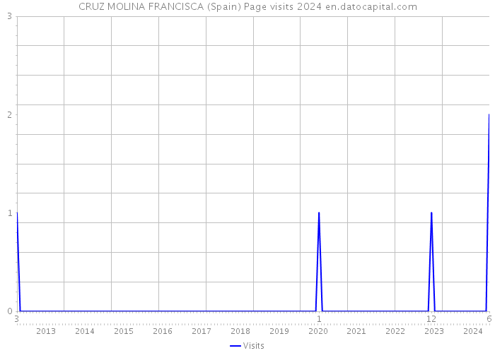 CRUZ MOLINA FRANCISCA (Spain) Page visits 2024 