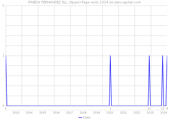 PINEDA FERNANDEZ SLL. (Spain) Page visits 2024 