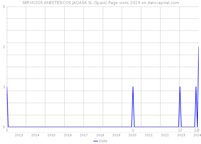 SERVICIOS ANESTESICOS JAGASA SL (Spain) Page visits 2024 