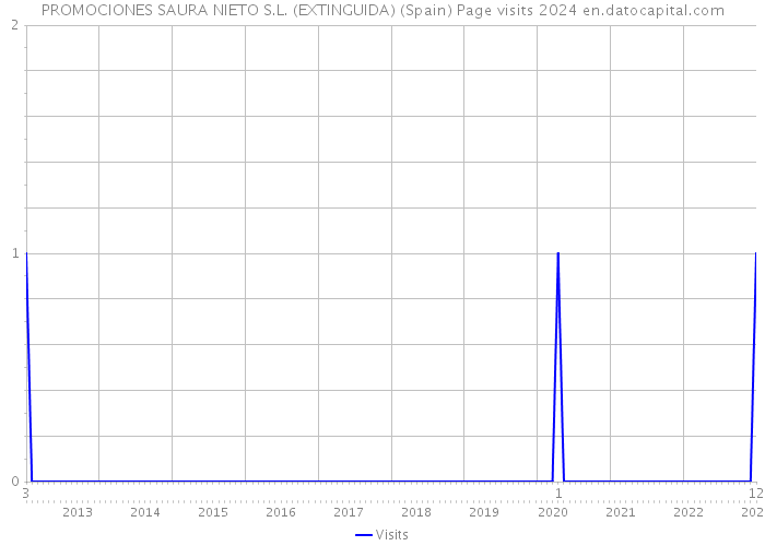 PROMOCIONES SAURA NIETO S.L. (EXTINGUIDA) (Spain) Page visits 2024 