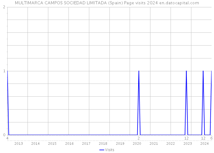 MULTIMARCA CAMPOS SOCIEDAD LIMITADA (Spain) Page visits 2024 