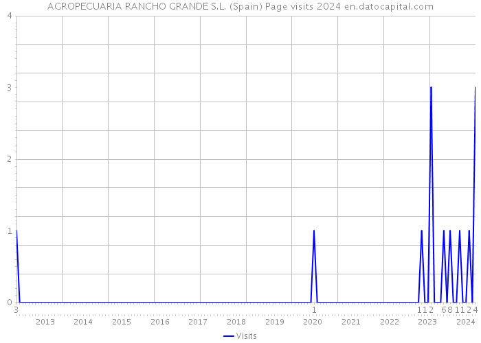 AGROPECUARIA RANCHO GRANDE S.L. (Spain) Page visits 2024 