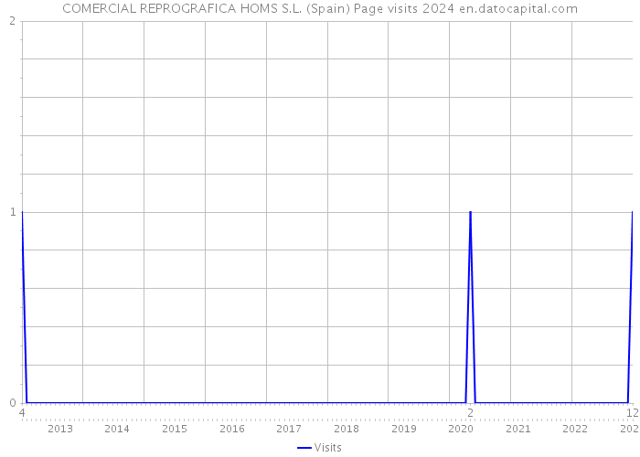 COMERCIAL REPROGRAFICA HOMS S.L. (Spain) Page visits 2024 