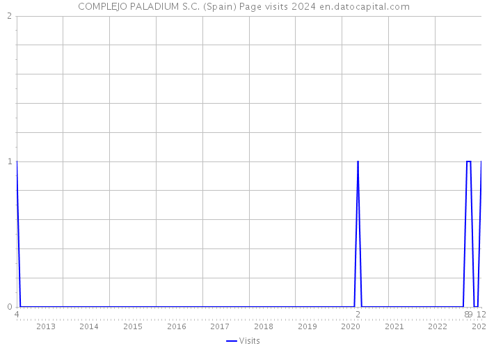 COMPLEJO PALADIUM S.C. (Spain) Page visits 2024 