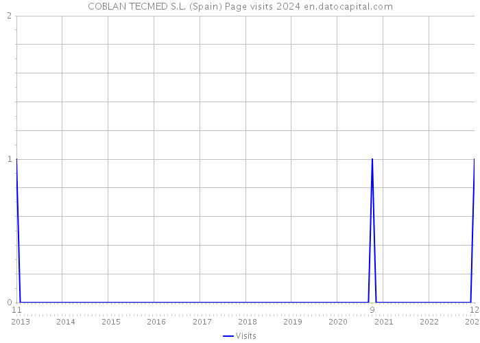 COBLAN TECMED S.L. (Spain) Page visits 2024 
