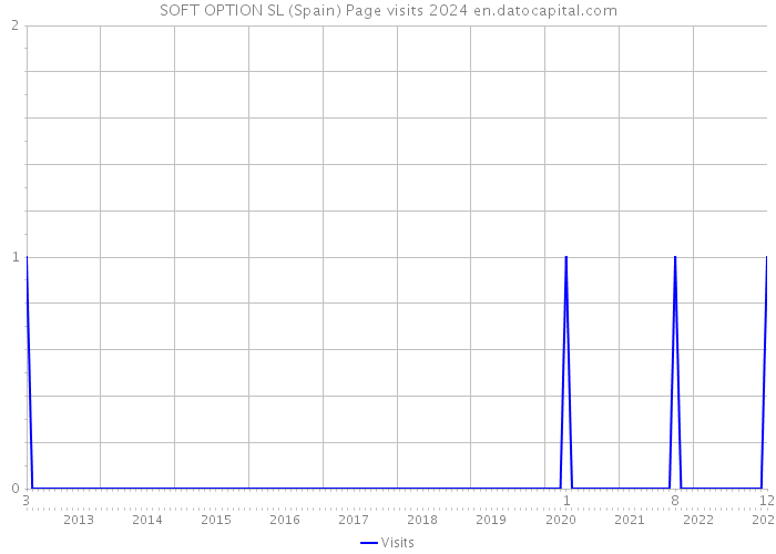 SOFT OPTION SL (Spain) Page visits 2024 