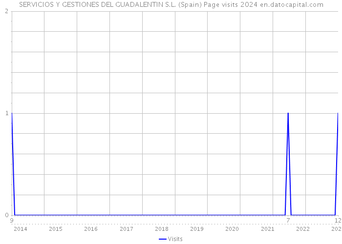 SERVICIOS Y GESTIONES DEL GUADALENTIN S.L. (Spain) Page visits 2024 