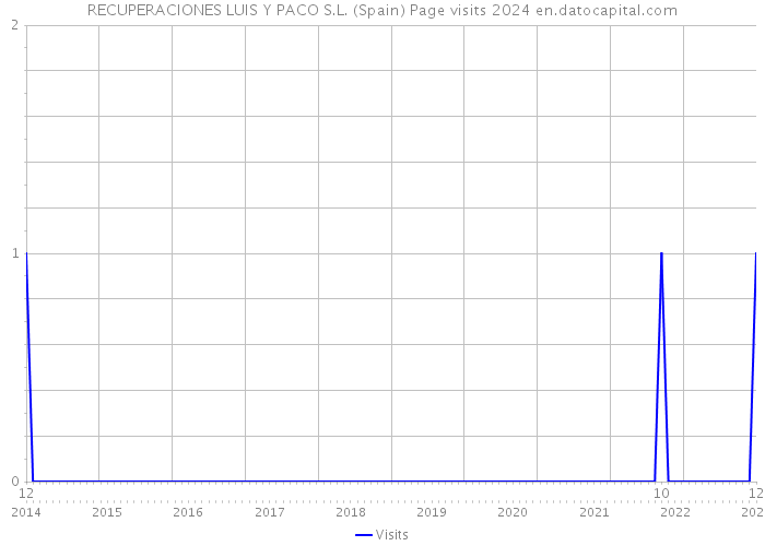 RECUPERACIONES LUIS Y PACO S.L. (Spain) Page visits 2024 