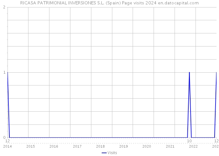 RICASA PATRIMONIAL INVERSIONES S.L. (Spain) Page visits 2024 