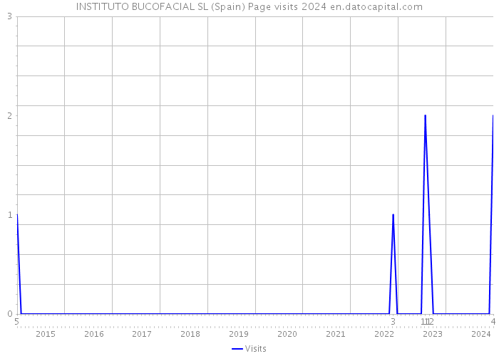 INSTITUTO BUCOFACIAL SL (Spain) Page visits 2024 