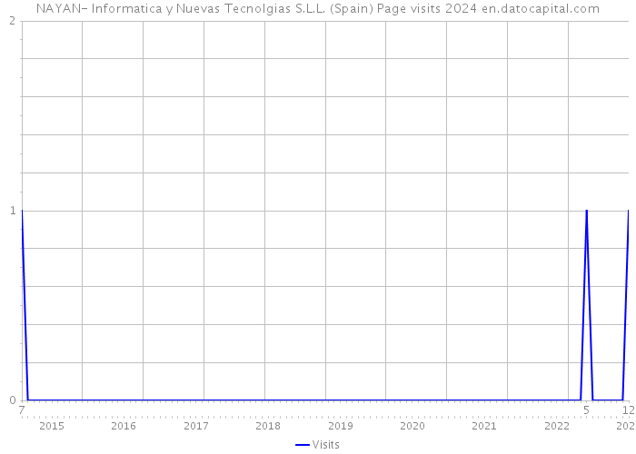 NAYAN- Informatica y Nuevas Tecnolgias S.L.L. (Spain) Page visits 2024 