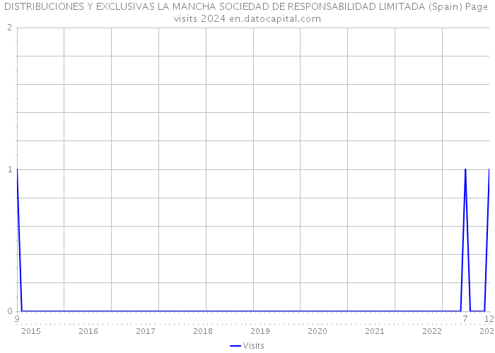 DISTRIBUCIONES Y EXCLUSIVAS LA MANCHA SOCIEDAD DE RESPONSABILIDAD LIMITADA (Spain) Page visits 2024 