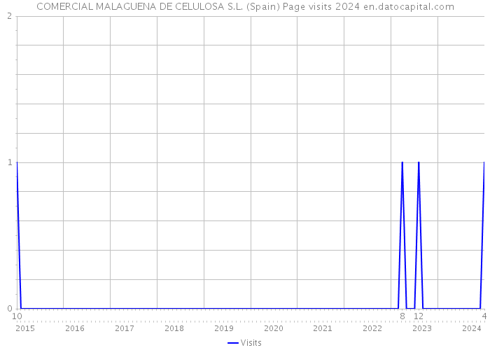 COMERCIAL MALAGUENA DE CELULOSA S.L. (Spain) Page visits 2024 
