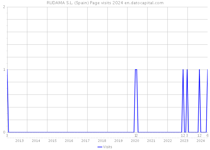 RUDAMA S.L. (Spain) Page visits 2024 