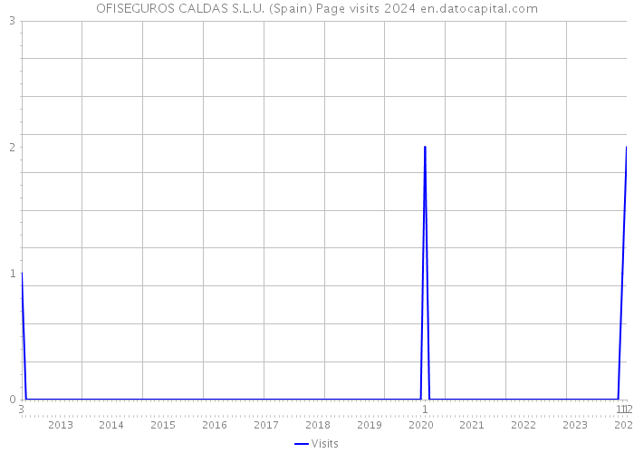 OFISEGUROS CALDAS S.L.U. (Spain) Page visits 2024 