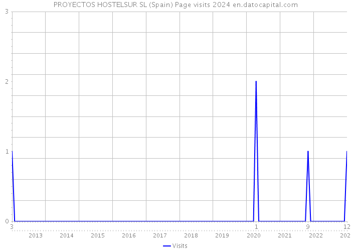 PROYECTOS HOSTELSUR SL (Spain) Page visits 2024 