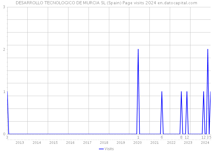 DESARROLLO TECNOLOGICO DE MURCIA SL (Spain) Page visits 2024 