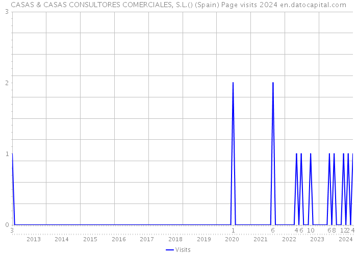 CASAS & CASAS CONSULTORES COMERCIALES, S.L.() (Spain) Page visits 2024 