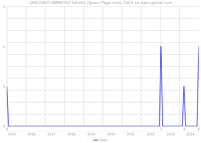 GREGORIO HERMOSO NAVAS (Spain) Page visits 2024 