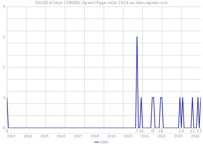 DAVID AYALA CORREA (Spain) Page visits 2024 