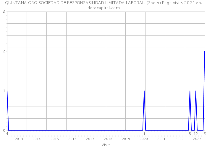 QUINTANA ORO SOCIEDAD DE RESPONSABILIDAD LIMITADA LABORAL. (Spain) Page visits 2024 