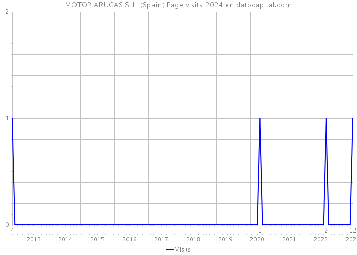 MOTOR ARUCAS SLL. (Spain) Page visits 2024 