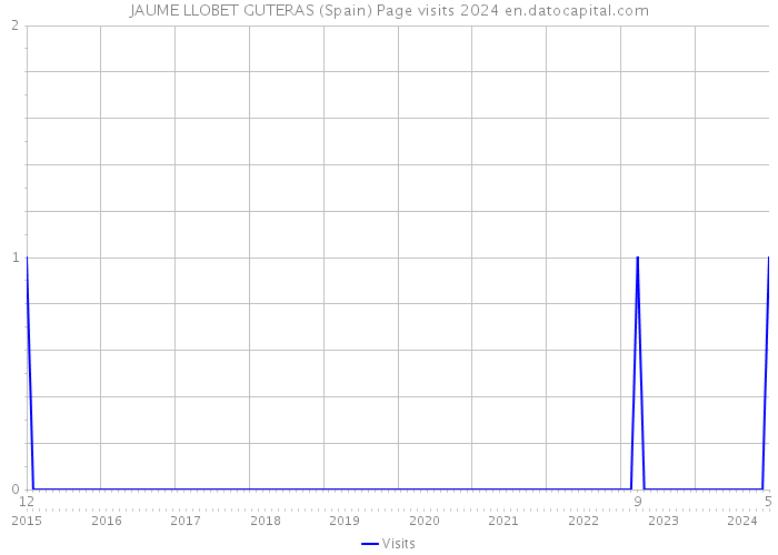 JAUME LLOBET GUTERAS (Spain) Page visits 2024 