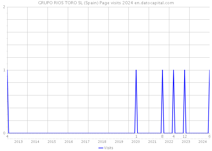 GRUPO RIOS TORO SL (Spain) Page visits 2024 