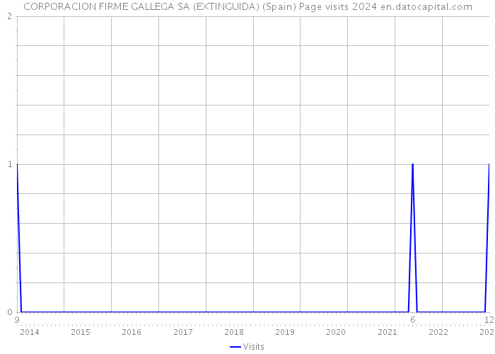 CORPORACION FIRME GALLEGA SA (EXTINGUIDA) (Spain) Page visits 2024 