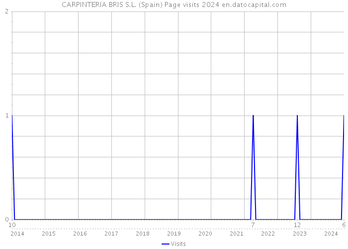 CARPINTERIA BRIS S.L. (Spain) Page visits 2024 