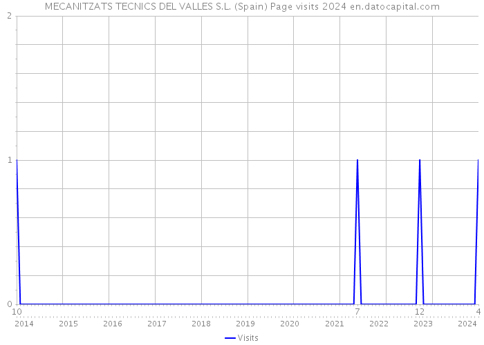 MECANITZATS TECNICS DEL VALLES S.L. (Spain) Page visits 2024 