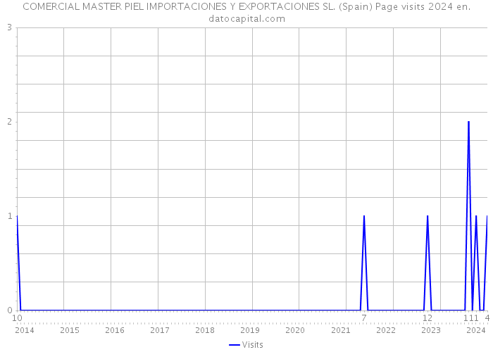 COMERCIAL MASTER PIEL IMPORTACIONES Y EXPORTACIONES SL. (Spain) Page visits 2024 