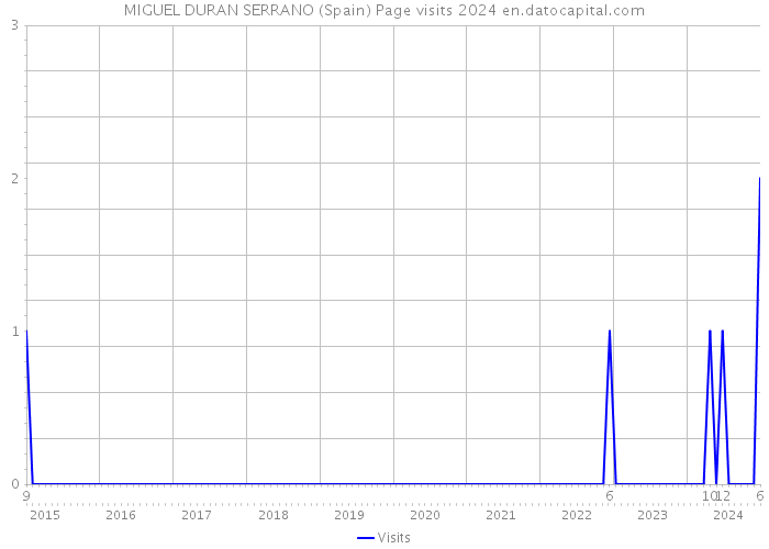 MIGUEL DURAN SERRANO (Spain) Page visits 2024 