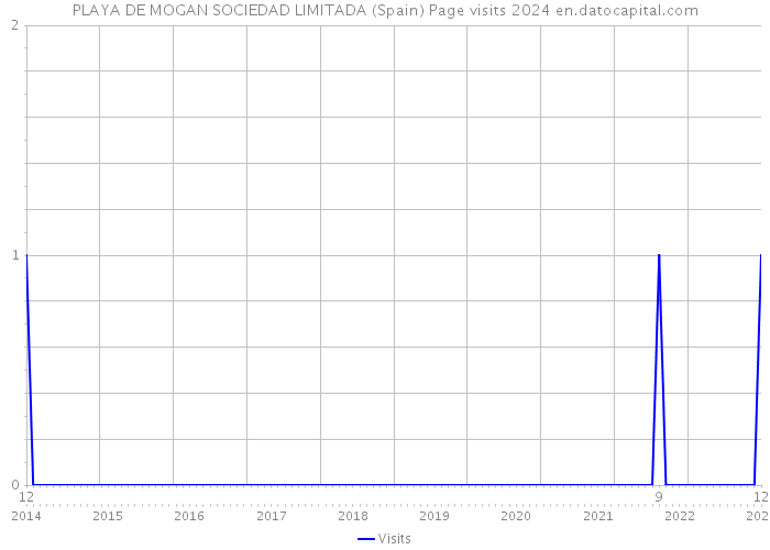 PLAYA DE MOGAN SOCIEDAD LIMITADA (Spain) Page visits 2024 