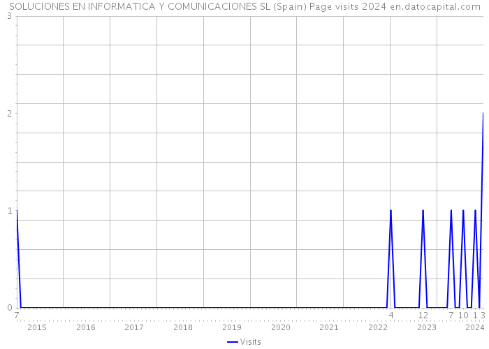 SOLUCIONES EN INFORMATICA Y COMUNICACIONES SL (Spain) Page visits 2024 