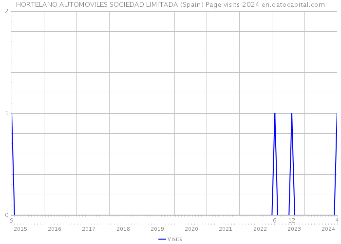 HORTELANO AUTOMOVILES SOCIEDAD LIMITADA (Spain) Page visits 2024 