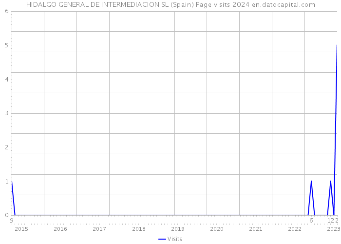 HIDALGO GENERAL DE INTERMEDIACION SL (Spain) Page visits 2024 