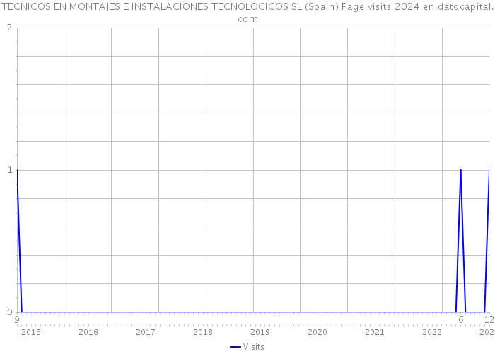 TECNICOS EN MONTAJES E INSTALACIONES TECNOLOGICOS SL (Spain) Page visits 2024 