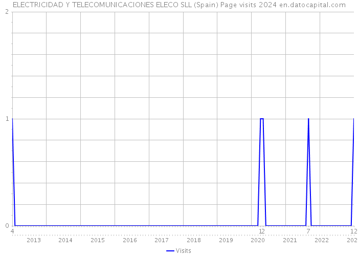 ELECTRICIDAD Y TELECOMUNICACIONES ELECO SLL (Spain) Page visits 2024 