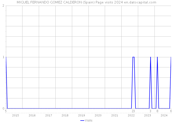 MIGUEL FERNANDO GOMEZ CALDERON (Spain) Page visits 2024 