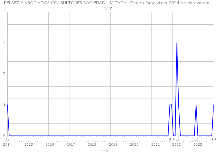 PELAEZ Y ASOCIADOS CONSULTORES SOCIEDAD LIMITADA. (Spain) Page visits 2024 