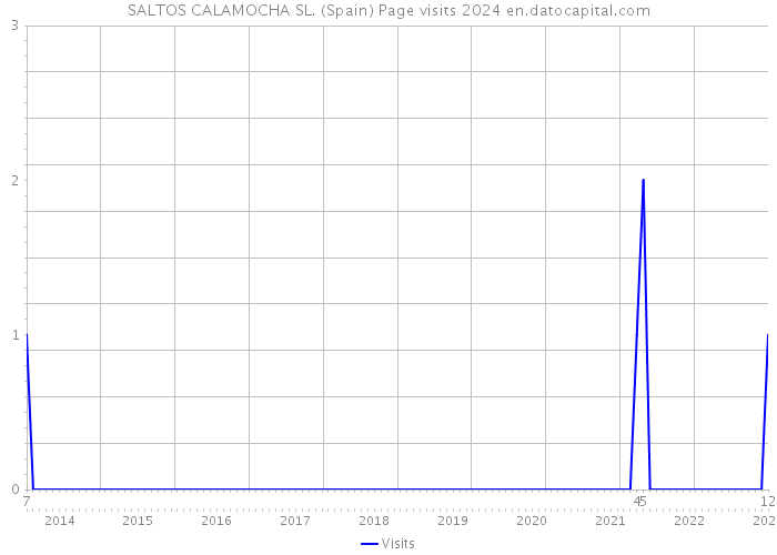 SALTOS CALAMOCHA SL. (Spain) Page visits 2024 